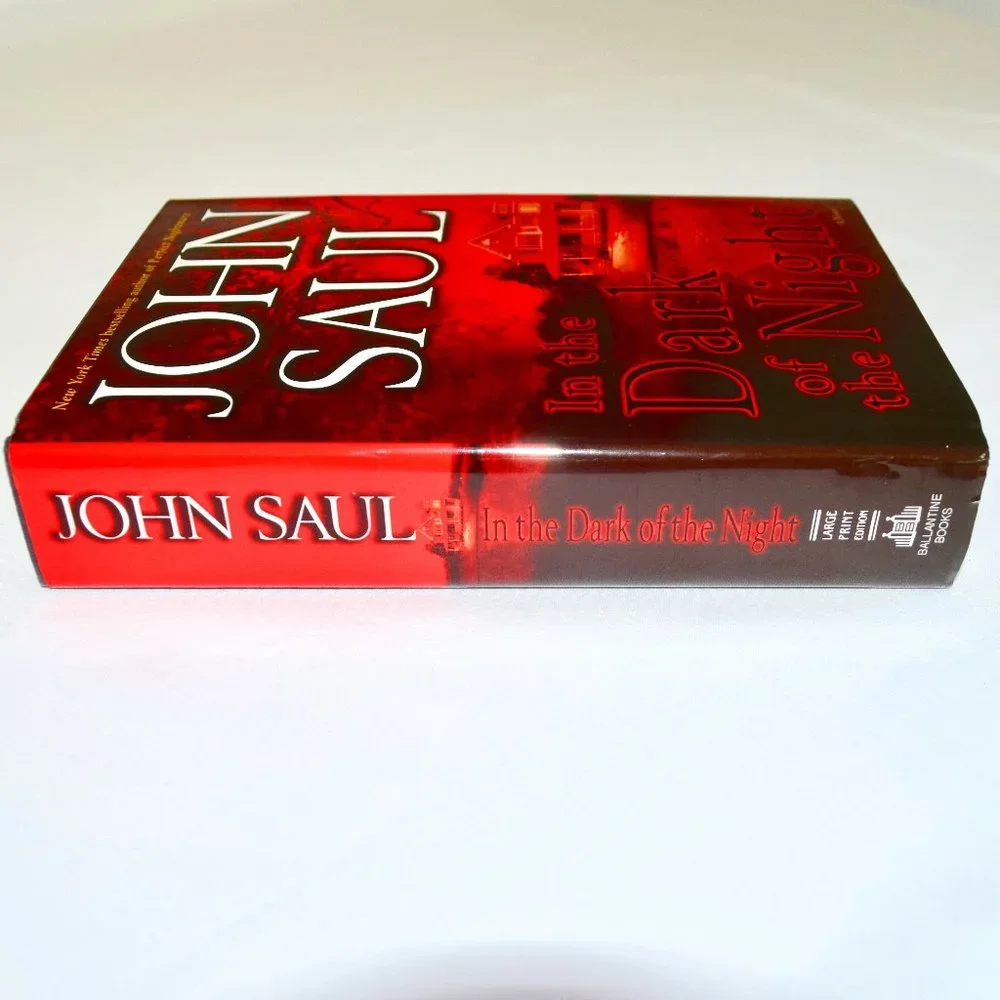 In the Dark of the Night by John Saul Large Print Hardcover Book